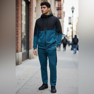 Xersion Men's Teal and Black Joggers